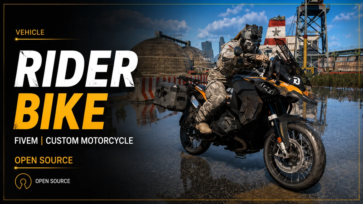 Rider Bike FiveM | Custom Motorcycle | Open Source